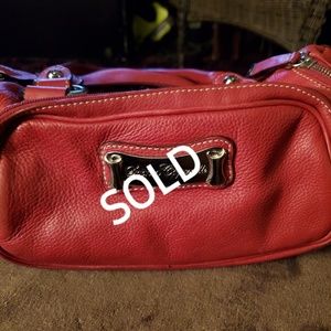 Sophia Caperelli  Red Leather Purse